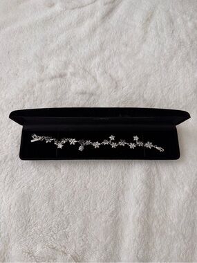 Silver Snowflake Charm Bracelet